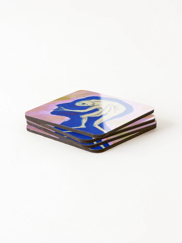 Thumbnail 4 of 5, Coasters (Set of 4), Stuck designed and sold by scribblepixie.