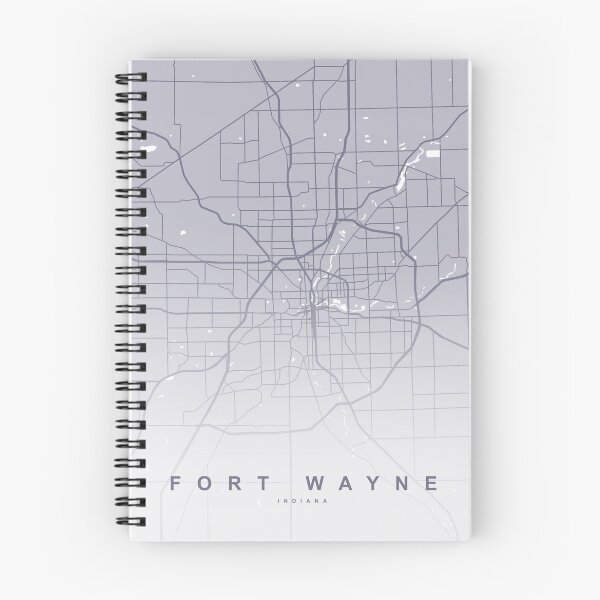 Artikelvorschau, Fort Wayne Kartenkunst entworfen und verkauft von artymaps.