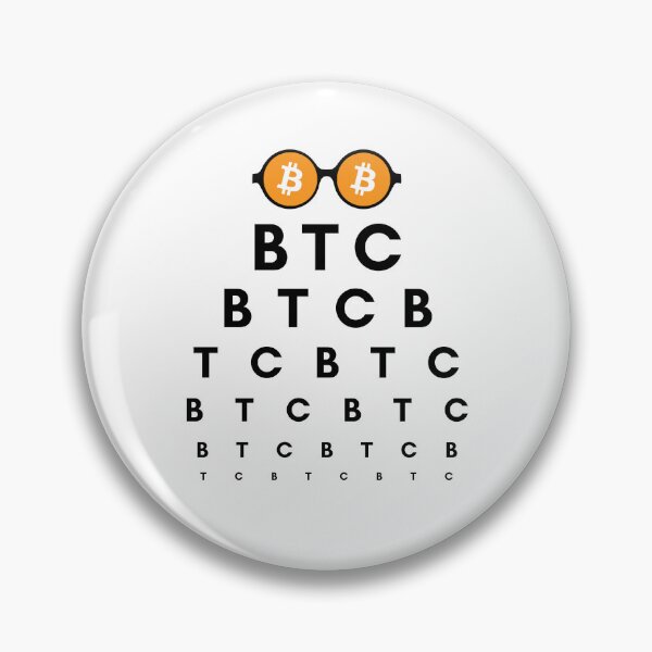 Item preview, Bitcoin Vision Test (All I See is BTC) designed and sold by CryptoBeings.