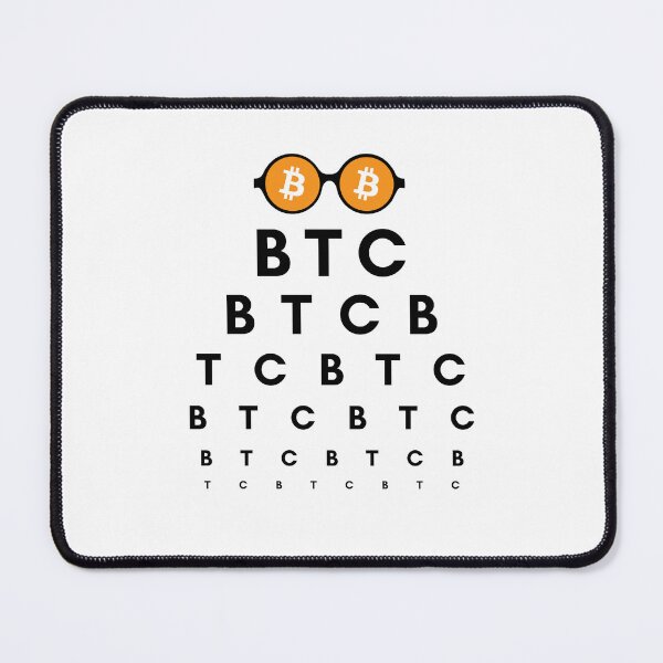 Item preview, Bitcoin Vision Test (All I See is BTC) designed and sold by CryptoBeings.