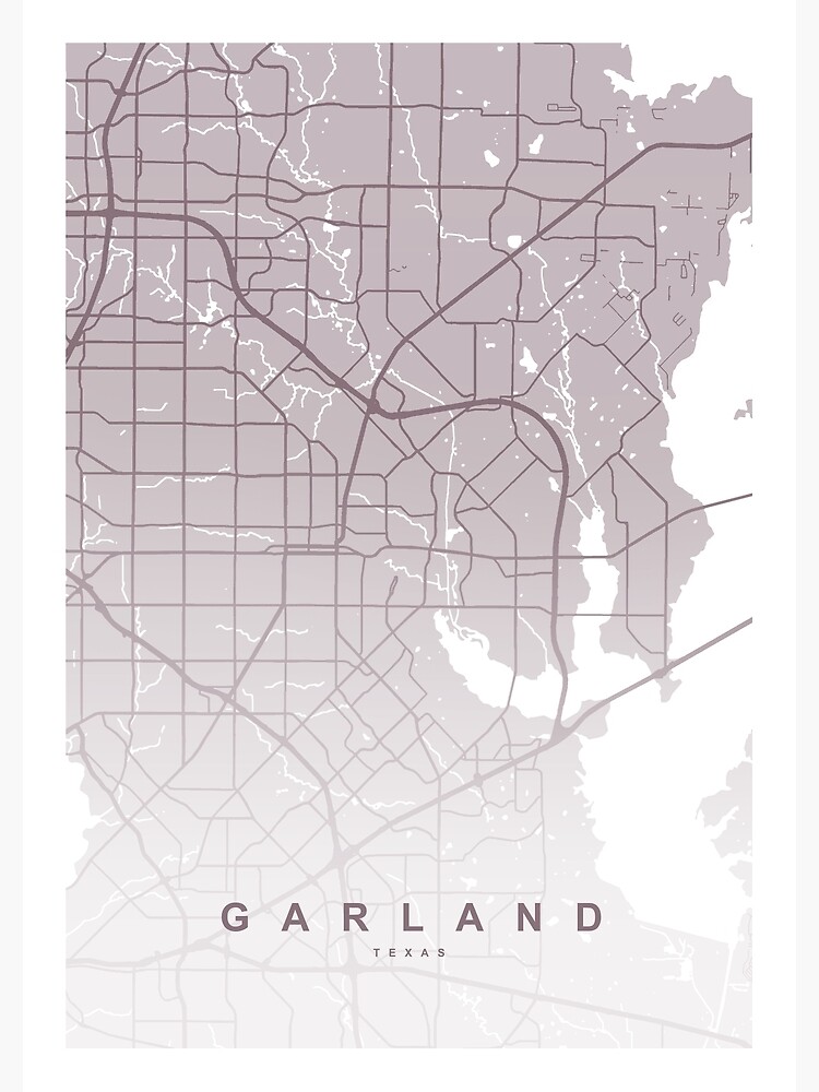 "Garland Map Art" Poster for Sale by artymaps  Redbubble