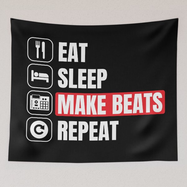 Item preview, Eat Sleep Make Beats Repeat Shirt For Music Beat Producer designed and sold by knapst.