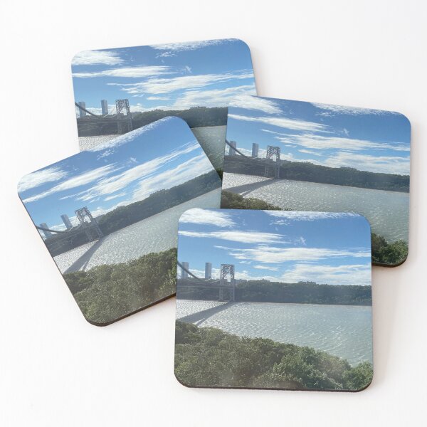 Item preview, George Washington Bridge under an afternoon sky designed and sold by HarrietRGoren.