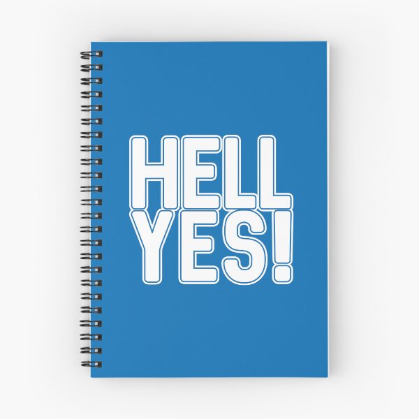 Item preview, HELL YES!, Scottish Independence White and Saltire Blue Text Slogan designed and sold by MacPean.