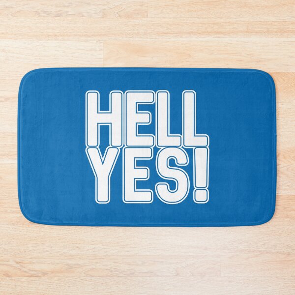 Item preview, HELL YES!, Scottish Independence White and Saltire Blue Text Slogan designed and sold by MacPean.
