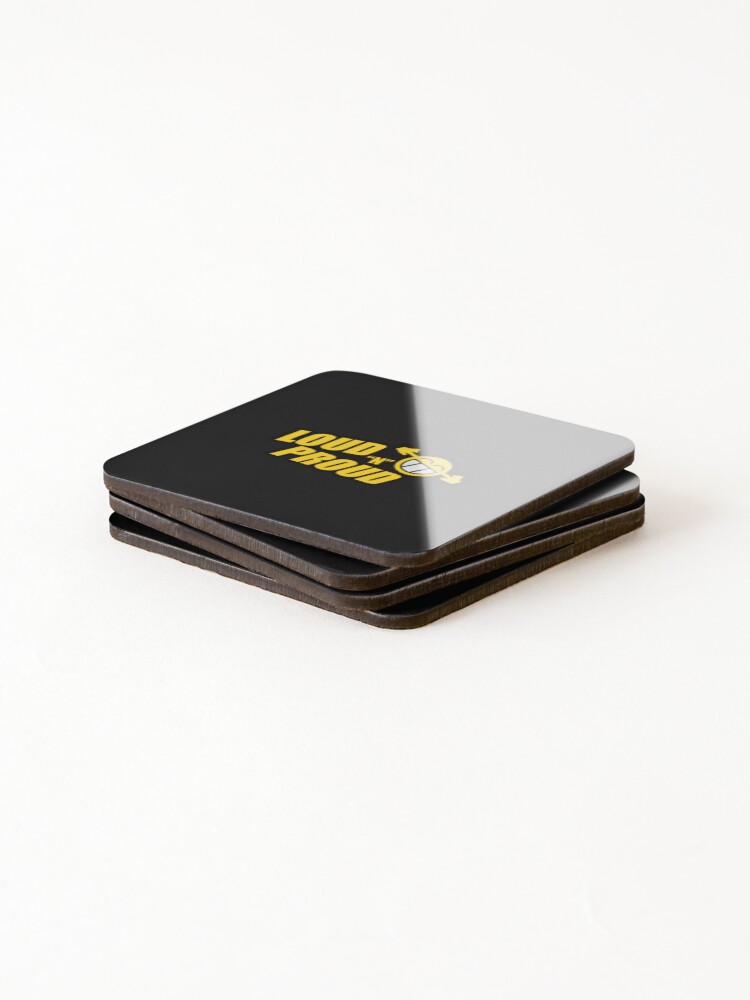 Thumbnail 4 of 5, Coasters (Set of 4), LOUD AND PROUD designed and sold by Racingdecals.