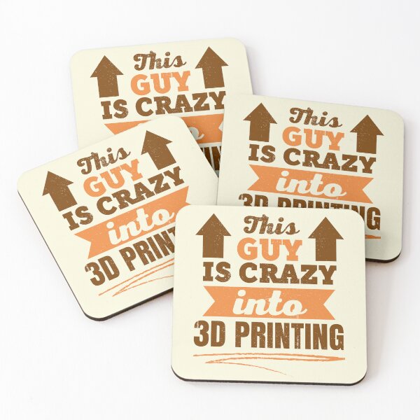 Item preview, This Guy Is Crazy Into 3D Printing designed and sold by Printint.