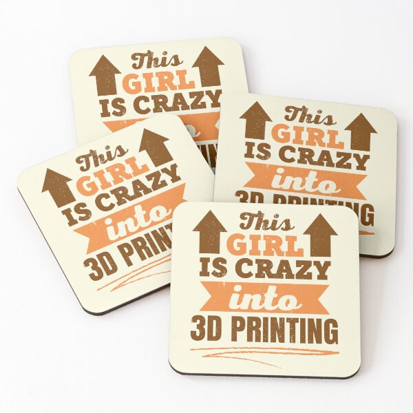 Item preview, This Girl Is Crazy Into 3D Printing designed and sold by Printint.