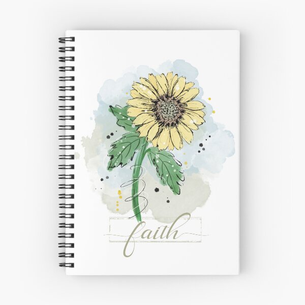 Item preview, Sketchy Doodle Faith Yellow Watercolor Flower designed and sold by SimplyPut.