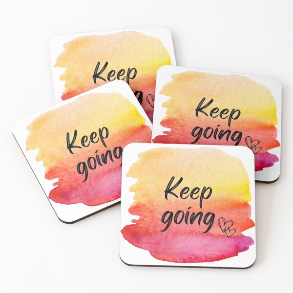 Item preview, Keep Going Inspirational Motivational Quote | Summer Vibes Watercolour: designed and sold by LifeAndWonder.