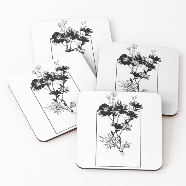Item preview, floral frame designed and sold by LU NA.