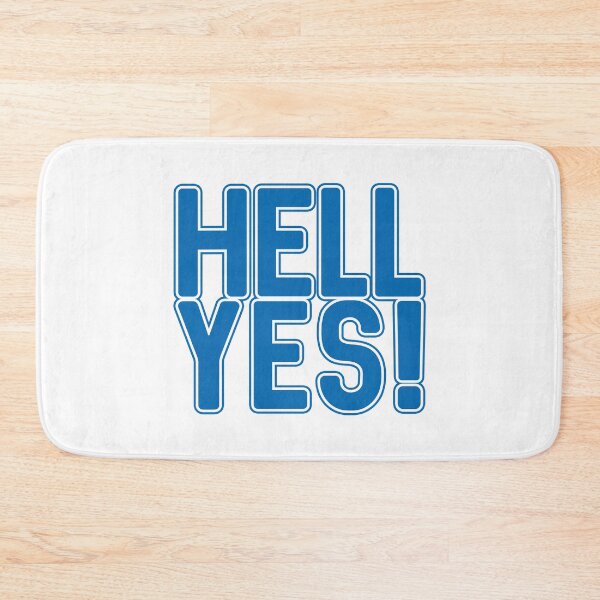 Item preview, HELL YES!, Scottish Independence Saltire Blue and White Text Slogan designed and sold by MacPean.
