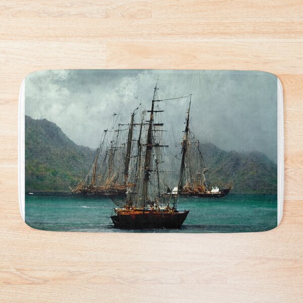 Item preview, Three-masted ship in the caribbeans painting designed and sold by The  Artwork.