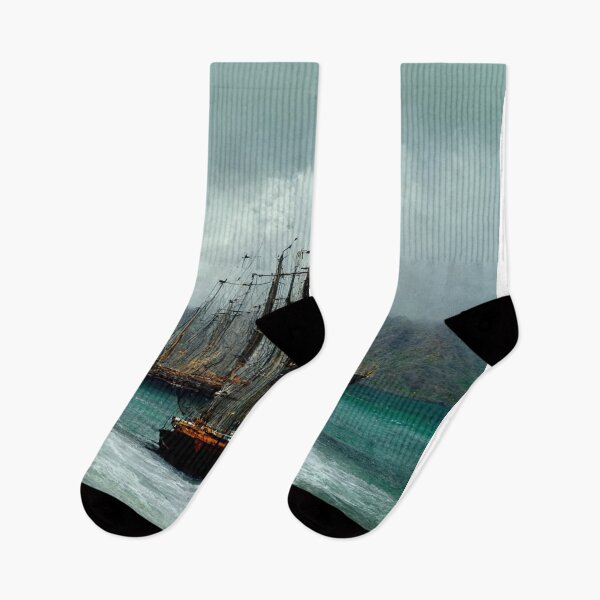 Item preview, Three-masted ship in the caribbeans painting designed and sold by The  Artwork.
