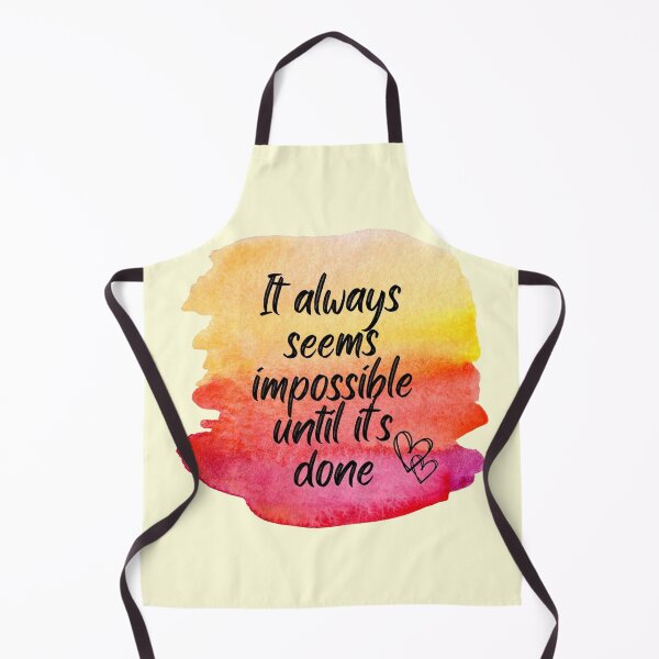 Item preview, It Always Seems Impossible Until Its Done Inspirational Motivational Quote | Summer Vibes Watercolour: designed and sold by LifeAndWonder.