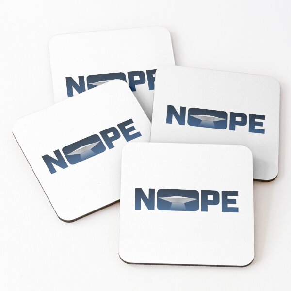 Item preview, UFO Text Nope Design designed and sold by blackdogshop.