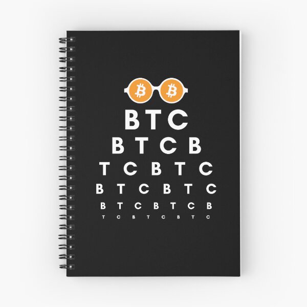 Item preview, Bitcoin Vision Test (All I See is BTC) designed and sold by CryptoBeings.