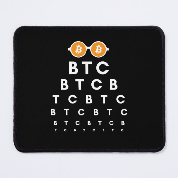 Item preview, Bitcoin Vision Test (All I See is BTC) designed and sold by CryptoBeings.
