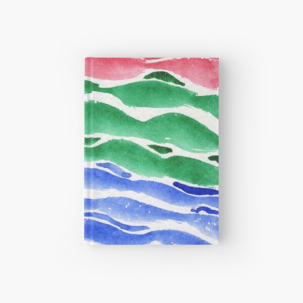 Ocean Abstract Hardcover Journal