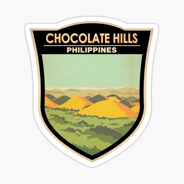 "The Chocolate Hills Philippines Badge" Sticker for Sale by