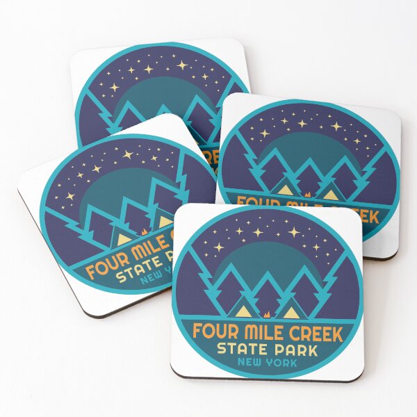 Item preview, Four Mile Creek State Park NY Starry Pines Logo designed and sold by VanyaKar.