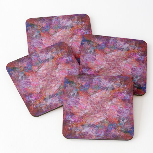 Item preview, Multi colour unique abstract artwork designed and sold by plumspixellove.