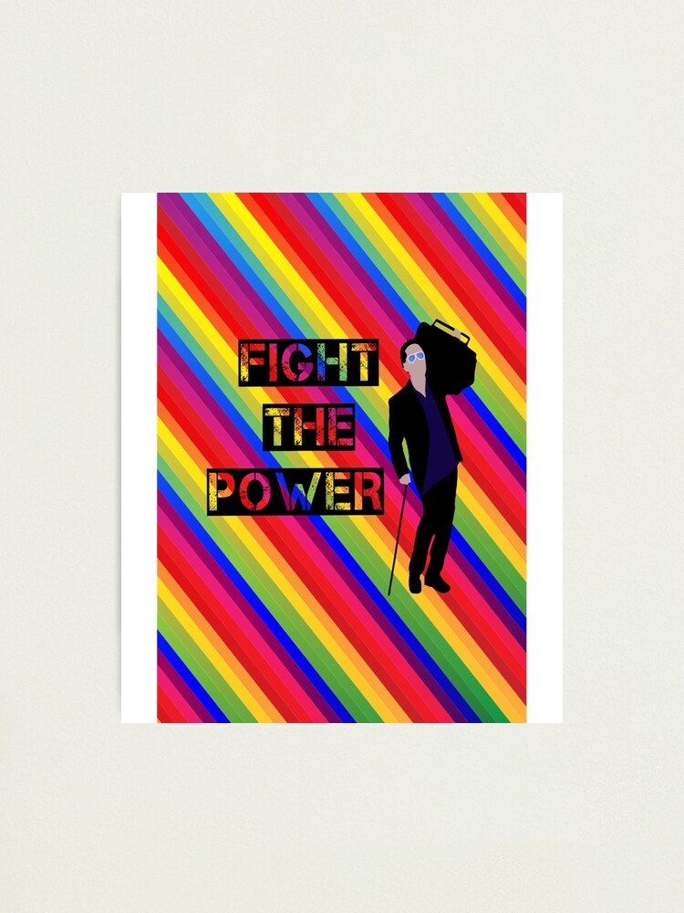 Fight the Power Colored Cool House MD Dr Gregory House Photographic Print