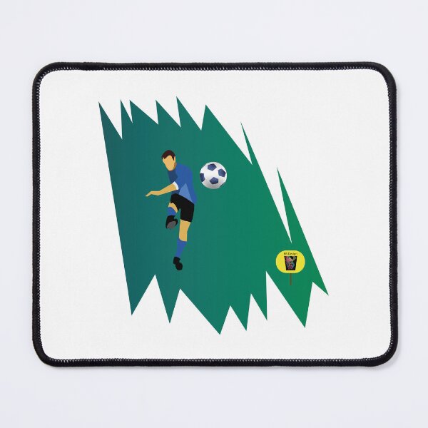 Item preview, Blue shirt football player / Soccer player with a Ball. designed and sold by NS-Design-Shop.