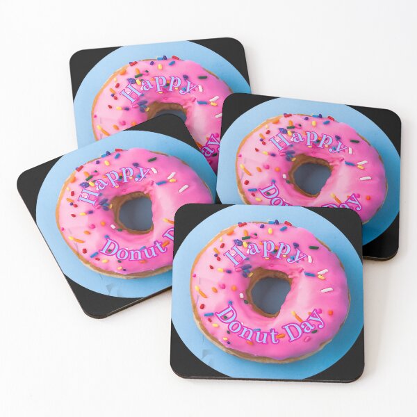 Item preview, Happy Doughnut Day Sprinkle Doughnuts Love Donuts  designed and sold by dolsonrahmt.
