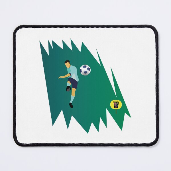 Item preview, Light Blue shirt football player / Soccer player with a Ball. designed and sold by NS-Design-Shop.