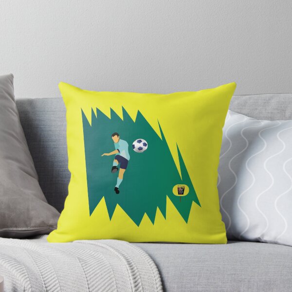 Item preview, Light Blue shirt football player / Soccer player with a Ball. designed and sold by NS-Design-Shop.
