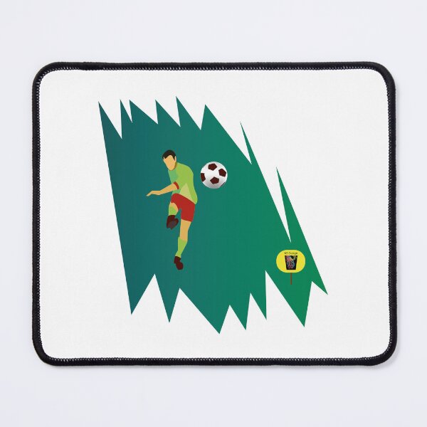 Item preview, Light Green shirt football player / Soccer player with a Ball. designed and sold by NS-Design-Shop.