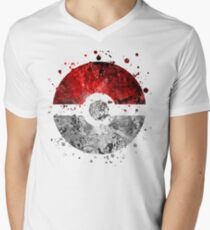 Pokemon Splatter (Lite) Men's V-Neck T-Shirt