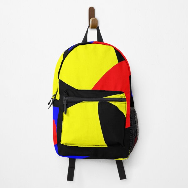 Item preview, Red Blue Yellow Curvy Abstract Art designed and sold by HydeZero.