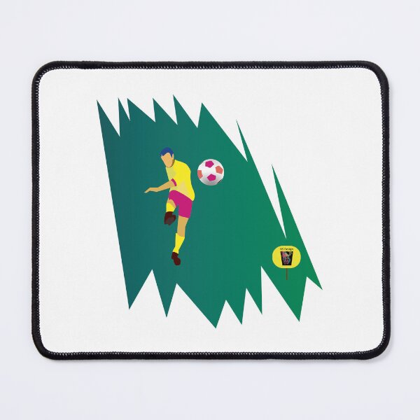 Item preview, Yellow shirt and pink short football player / Soccer player with a Ball. designed and sold by NS-Design-Shop.