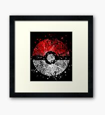 Pokemon Splatter Framed Print