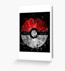 Pokemon Splatter Greeting Card