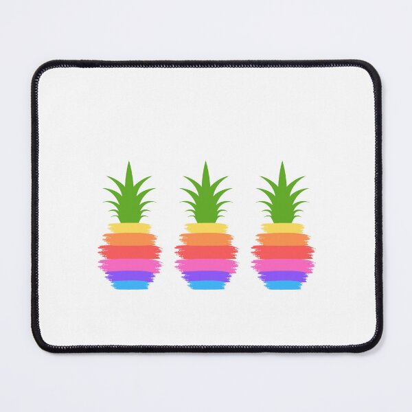 Item preview, Rainbow Pineapple Colorful Trio designed and sold by AnaMiyagi.