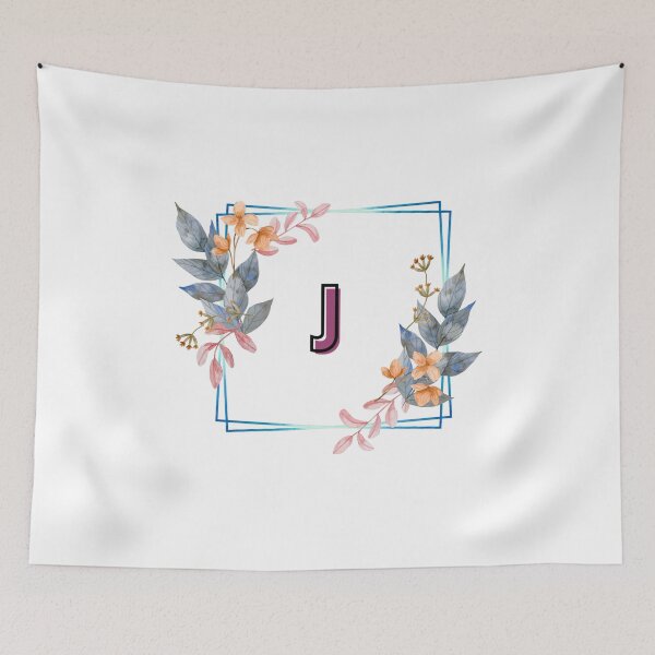 Item preview, Initial J Flowers Design, Monogram with Flowers, Initial Gifts for Her- designed and sold by bartdesigner.