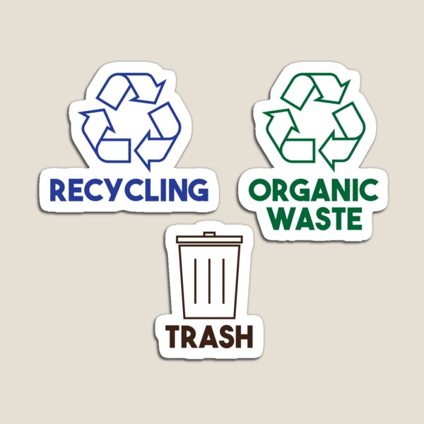 Item preview, Trash Can Waste Bin Symbols designed and sold by oak-and-bumble.