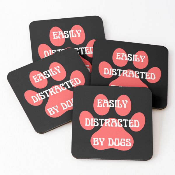 Item preview, easily distracted by dogs designed and sold by Eriksonshop.