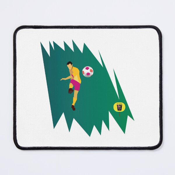 Item preview, Orange shirt and pink short football player / Soccer player with a Ball. designed and sold by NS-Design-Shop.