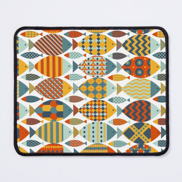 Item preview, geometric fishes designed and sold by Angela Sbandelli.