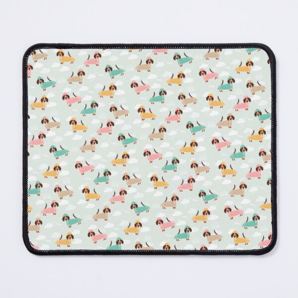 Item preview, Dachshunds in Raincoats Pattern designed and sold by StudioMalaikat.
