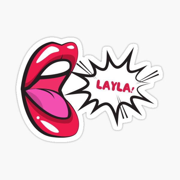 Kiss Layla Sticker For Sale By Uhrtastisch Redbubble