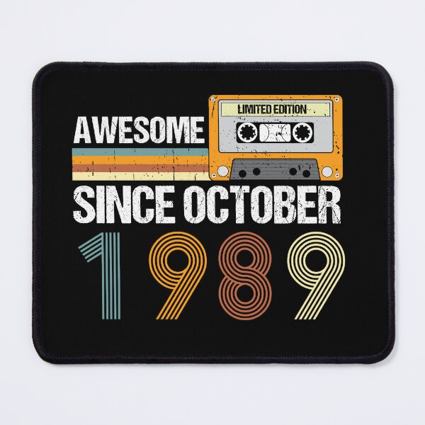 Item preview, Awesome Since October 1989 | 33th Birthday Gifts | 33 Years Old Gifts designed and sold by AMINE ★★★★★.