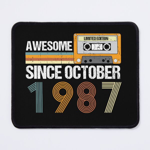 Item preview, Awesome Since October 1987 | 35th Birthday Gifts | 35 Years Old Gifts designed and sold by AMINE ★★★★★.