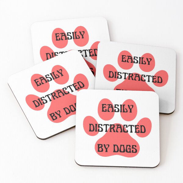 Item preview, easily distracted by dogs designed and sold by Eriksonshop.