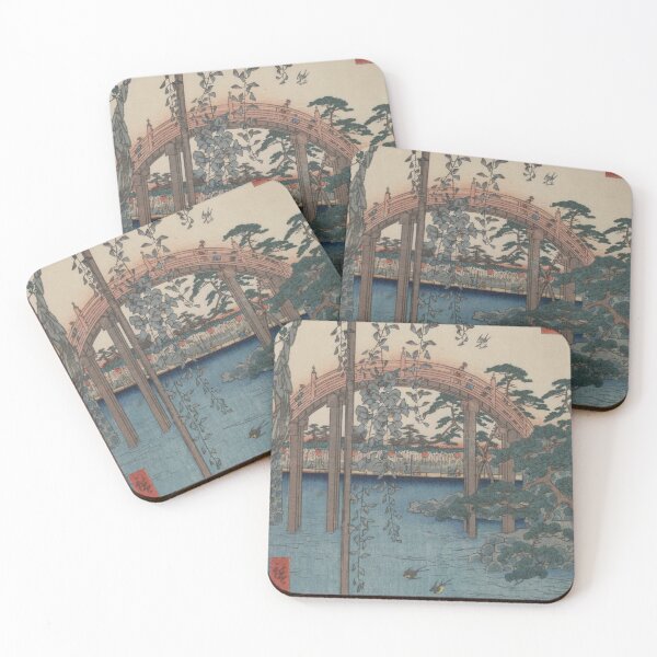 Item preview, Wisteria at Kameido Tenjin Shrine Beautiful Japanese Design designed and sold by Yumede.