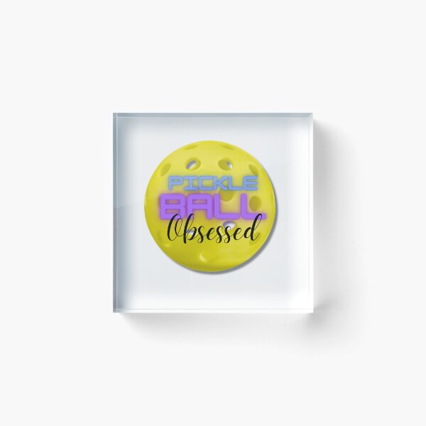 Item preview, Pickle ball obsessed game tennis tshirt, sticker, hat, mug pickle ball sticker designed and sold by Paintingladycat.